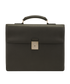 Briefcase, &pound;495, Handbags, Black, Leather, Front view